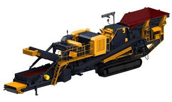 Fabo FTI-130s Tracked Impact Crusher with Vibrating S.