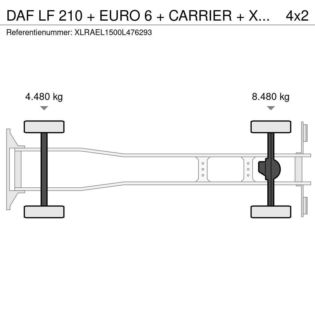 DAF LF 210 + EURO 6 + CARRIER + XARIOS 600 MT + NL apk Temperature controlled trucks