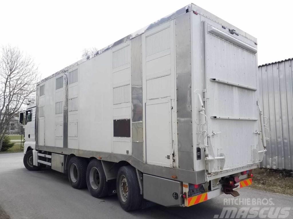 MAN TGX 35.540 8X4 TRIDEM ANIMAL Animal transport trucks