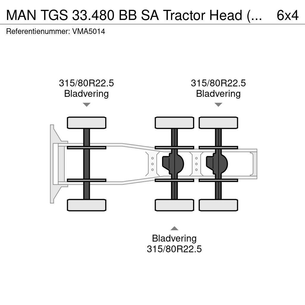 MAN TGS 33.480 BB SA Tractor Head (17 units) Vilcēji