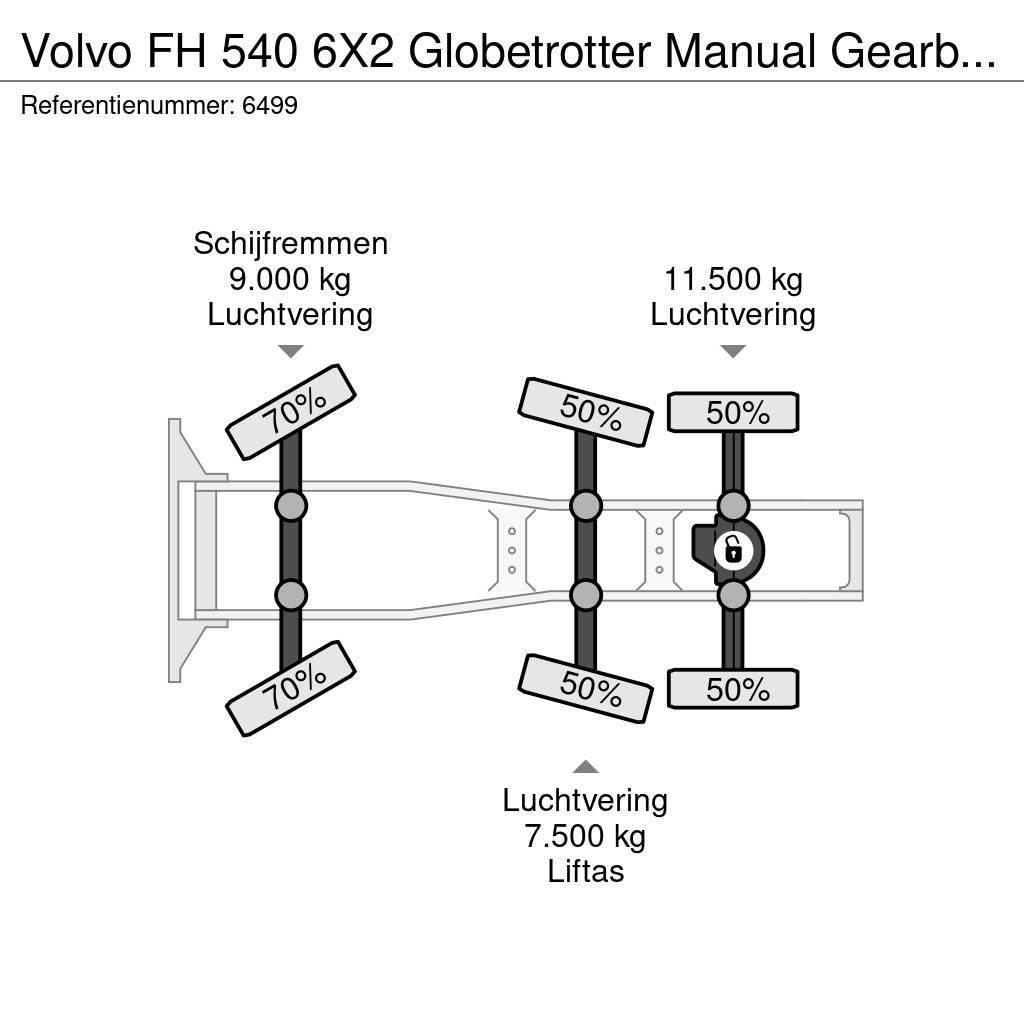 Volvo FH 540 6X2 Globetrotter Manual Gearbox Hydraulic N Vilcēji