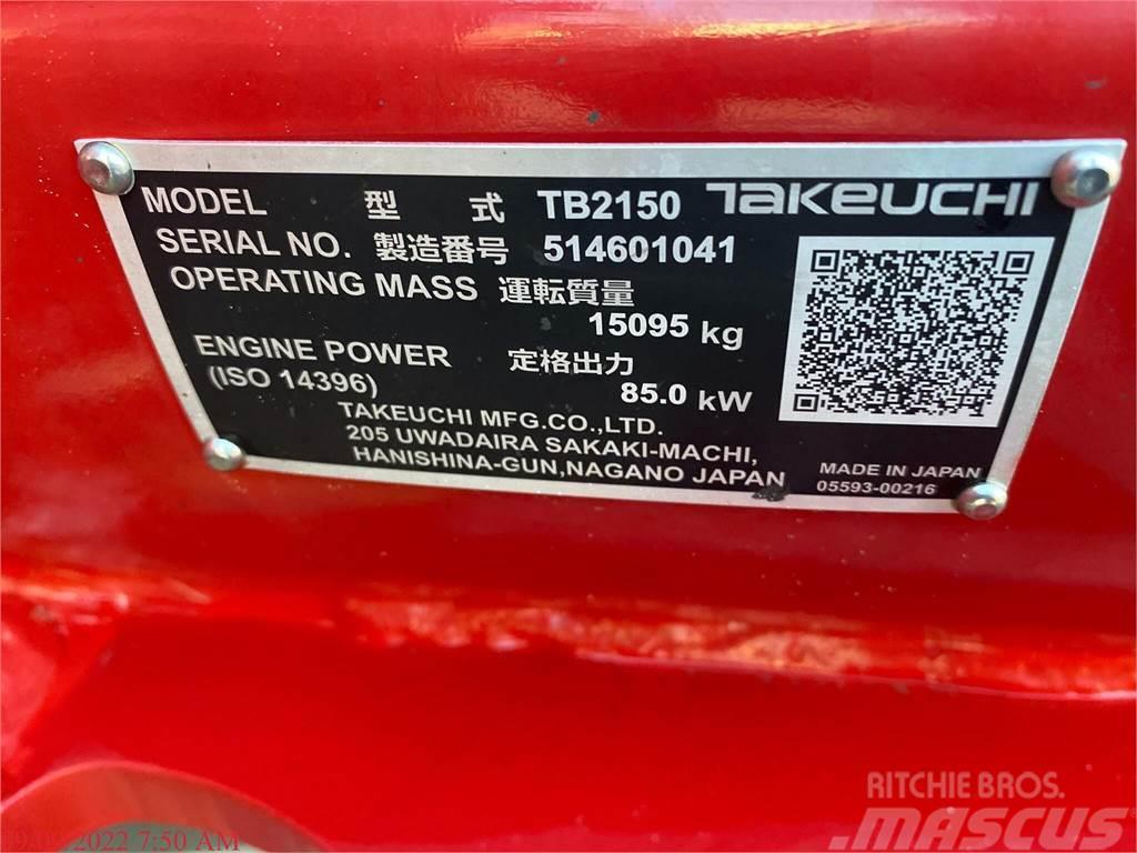 Takeuchi TB2150 Kāpurķēžu ekskavatori