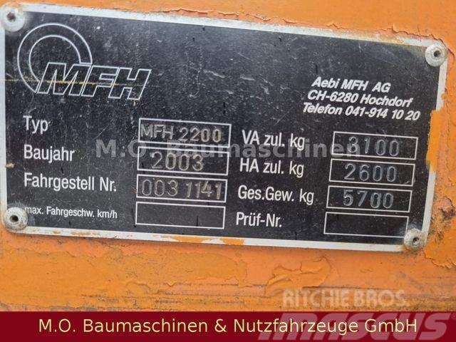 Schmidt AEBI Bougie MFH 2200 / Kehrmaschine / Ielu tīrāmās mašīnas