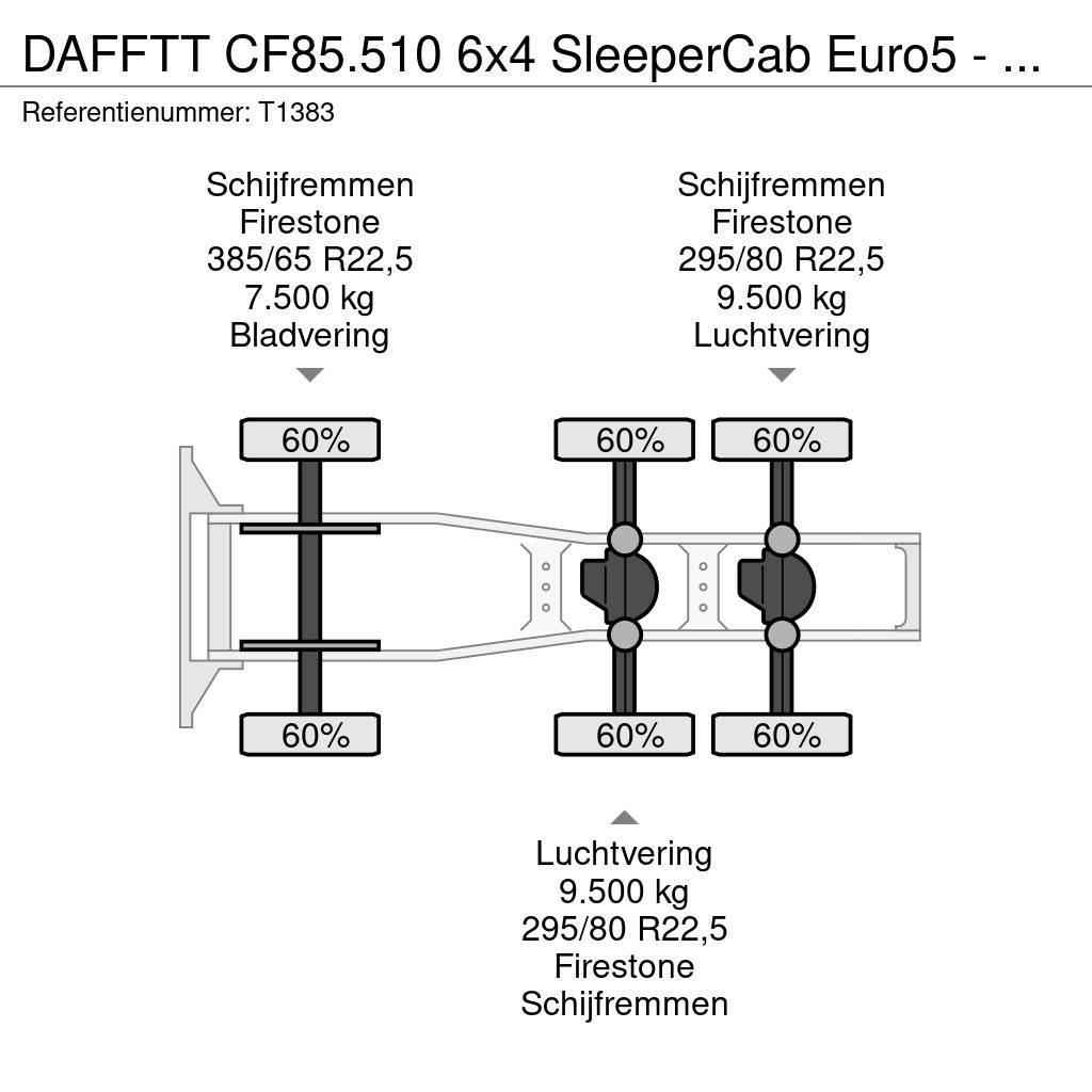 DAF FTT CF85.510 6x4 SleeperCab Euro5 - Manualgearbox Tractor Units