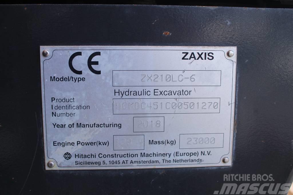 Hitachi ZX 210 LC-6 / Myyty, Sold Crawler excavators