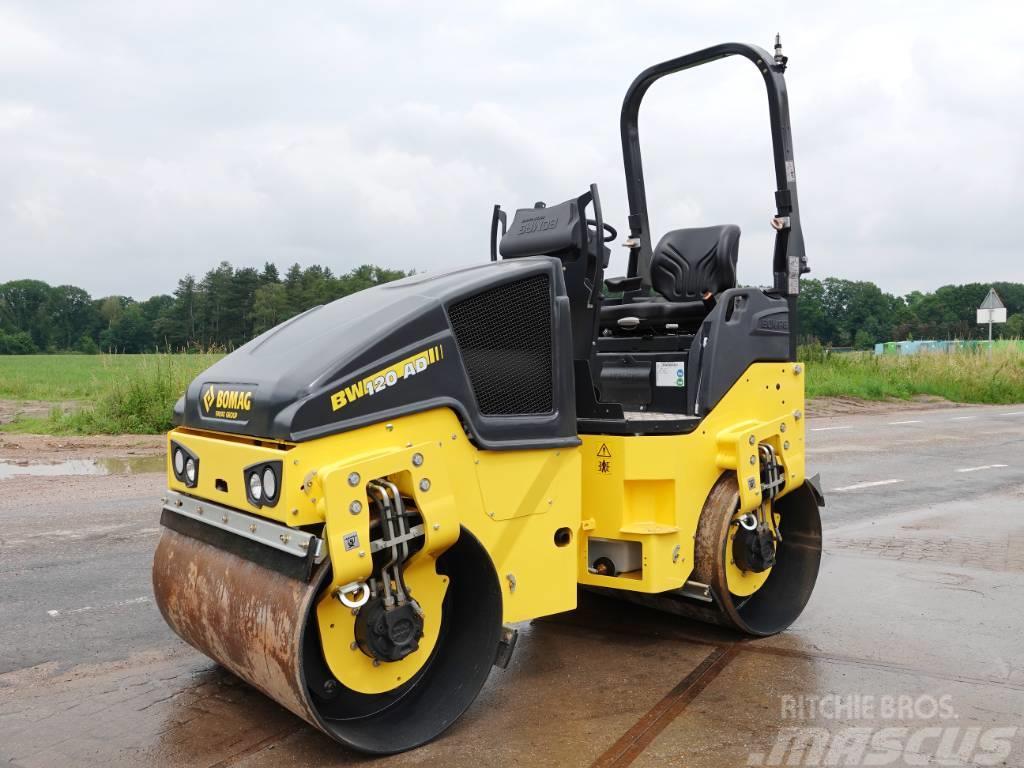 Bomag BW120AD-5 - 200 Hours! Kubota Engine Twin drum rollers