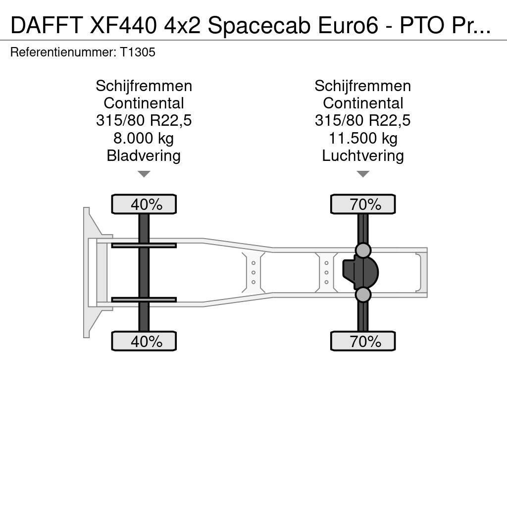 DAF FT XF440 4x2 Spacecab Euro6 - PTO Prep - Alcoa Rim Tractor Units