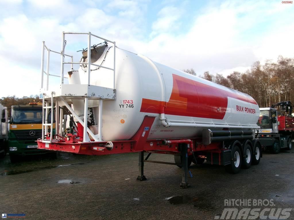 Feldbinder Powder tank alu 41 m3 (tipping) Tanker semi-trailers