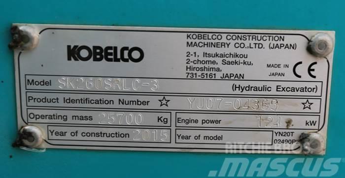 Kobelco SK260SRLC-3 Crawler excavators