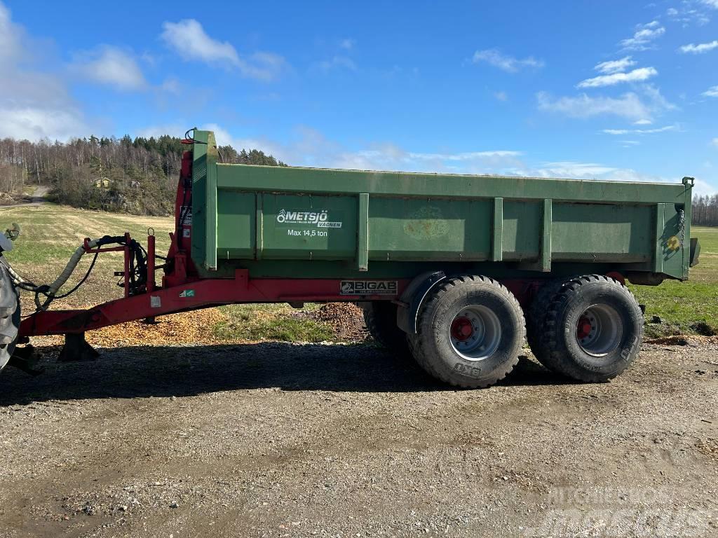 Bigab 15/19 Lastväxlarvagn med Metsjöflak Tipper trailers