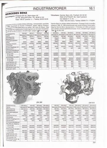 Mercedes-Benz OM364A motor - 65 kw/1800 rpm Engines