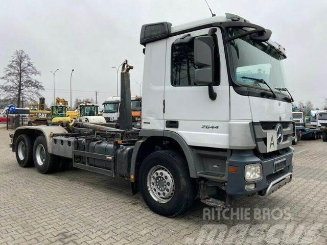 Mercedes-Benz ACTROS 2644 6X4 ABROLLKIPPER MEILLER RK 20.65 Hook lift trucks
