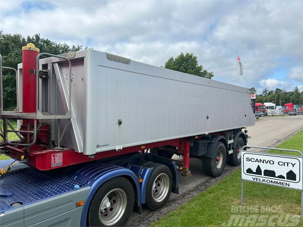Bodex 25m3 alu kasse m-plastindlæg Tipper semi-trailers