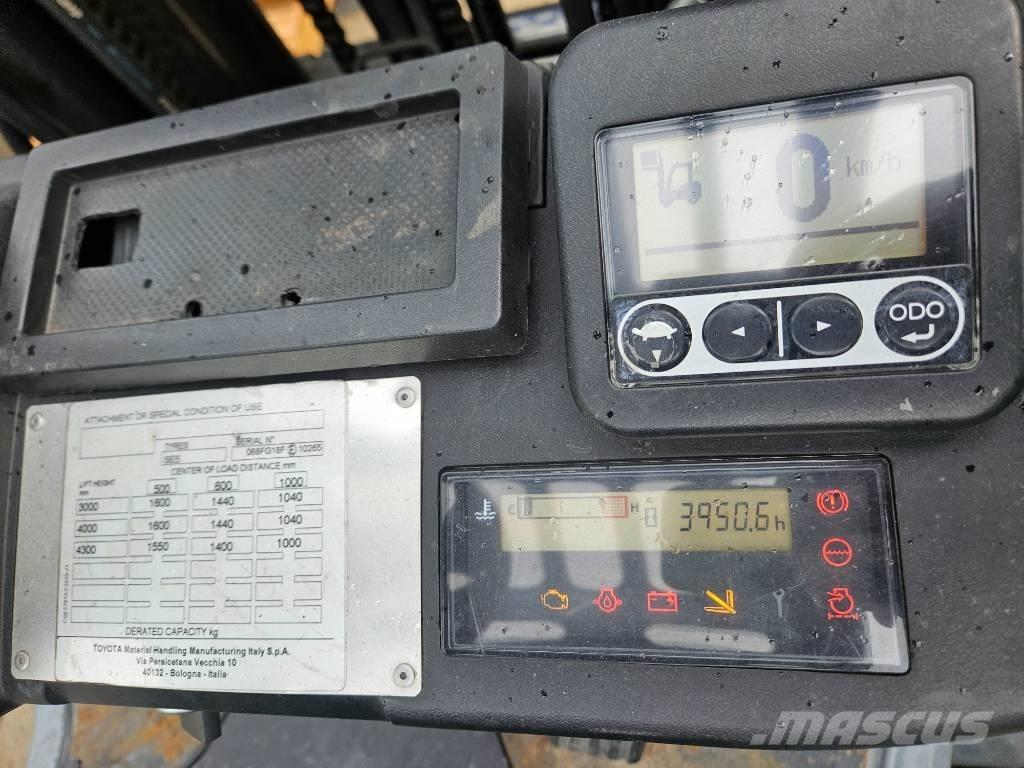 Toyota 8FGF18F LPG tehnika