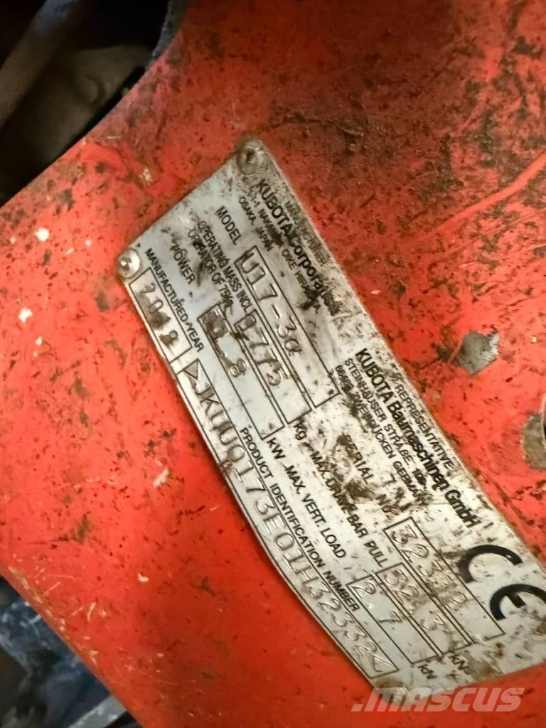 Kubota U 17-3 Mini ekskavatori < 7 t