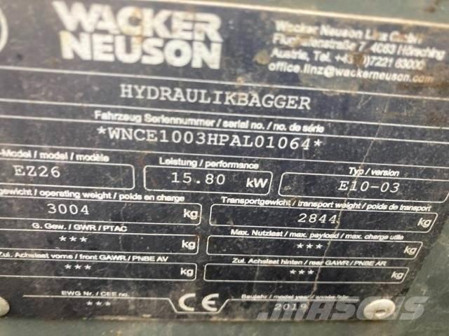 Wacker EZ26 Mini ekskavatori < 7 t