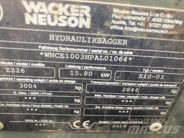 Wacker EZ26 Mini ekskavatori < 7 t