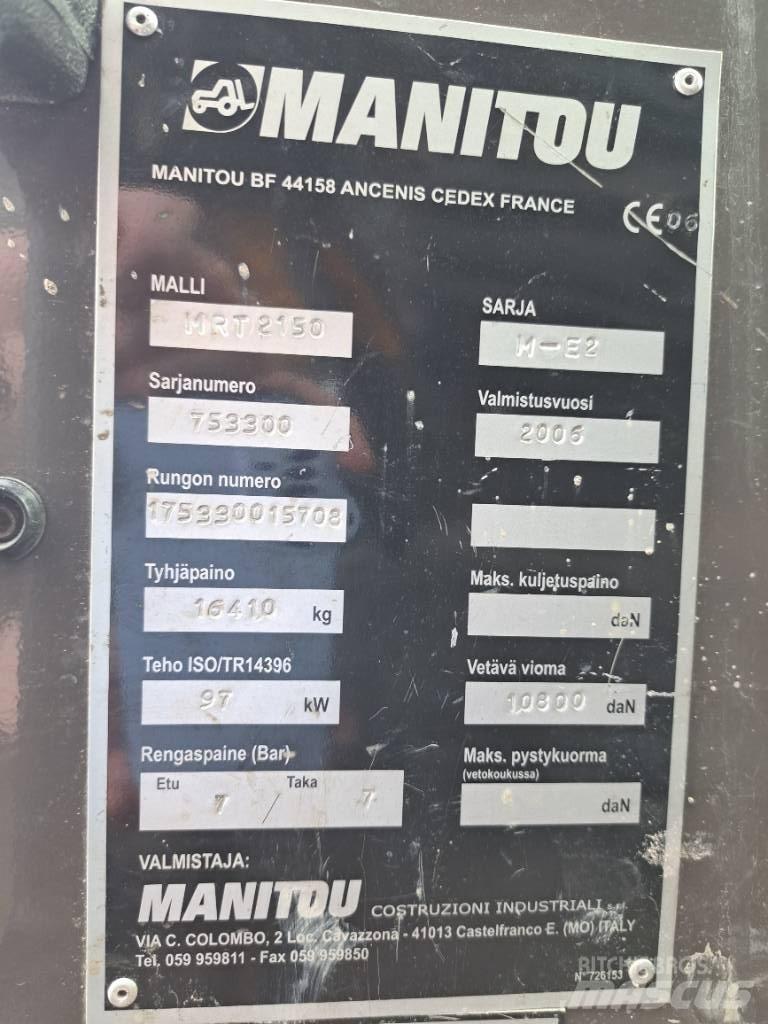 Manitou MRT 2150 Teleskopiskie manipulatori