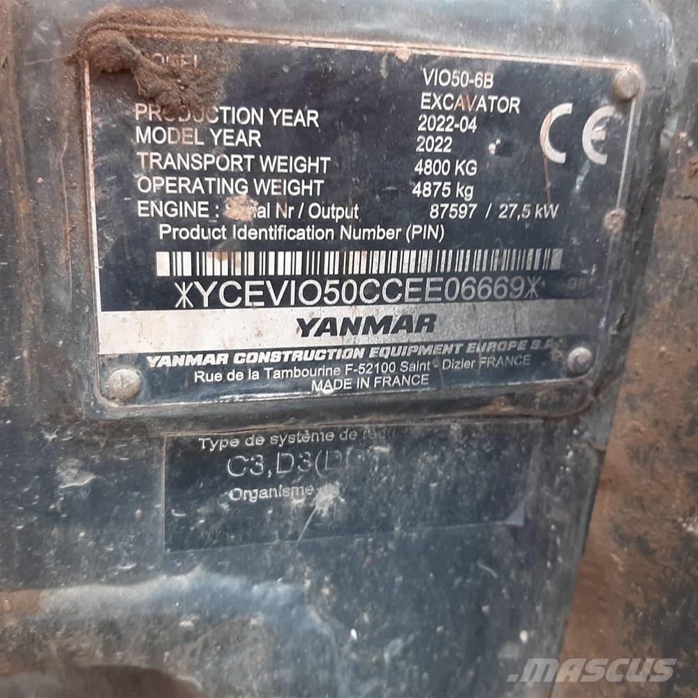 Yanmar Vio 50 Mini ekskavatori < 7 t