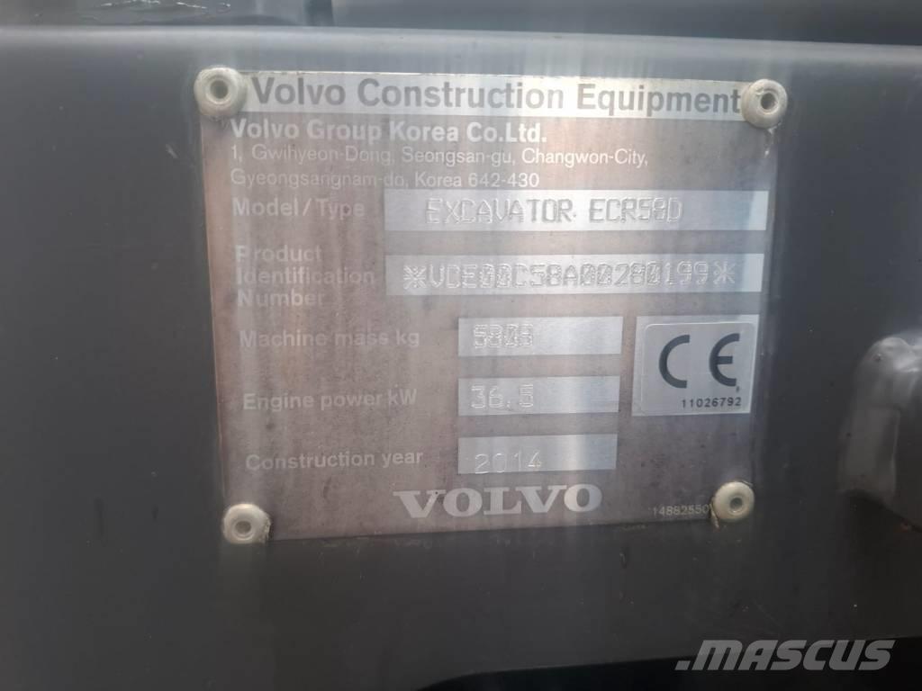 Volvo ECR 58 D Mini ekskavatori < 7 t