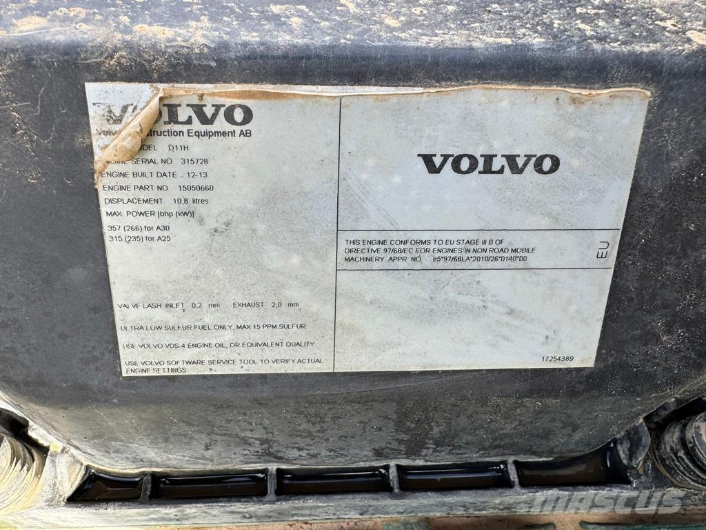 Volvo A30F Artikulētie pašizgāzēji