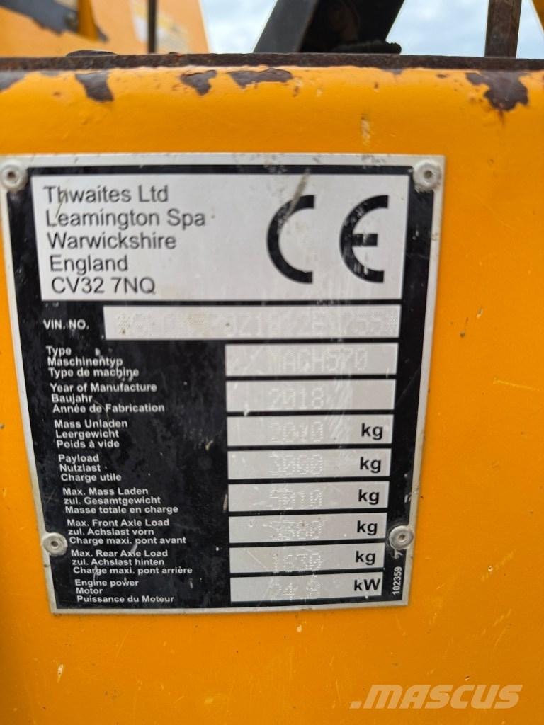 Thwaites 3 ton Mini pašizgāzēji