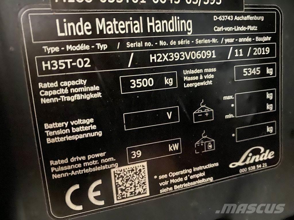 Linde H35T-02 LPG tehnika