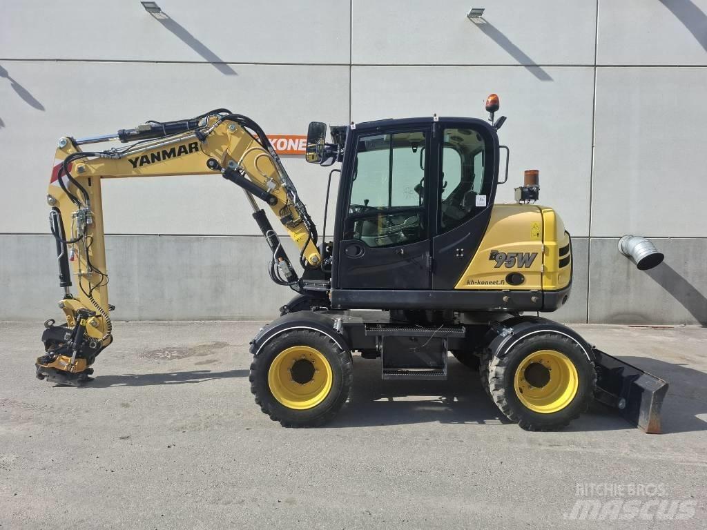 Yanmar B 95 W Ekskavatori uz riteņiem
