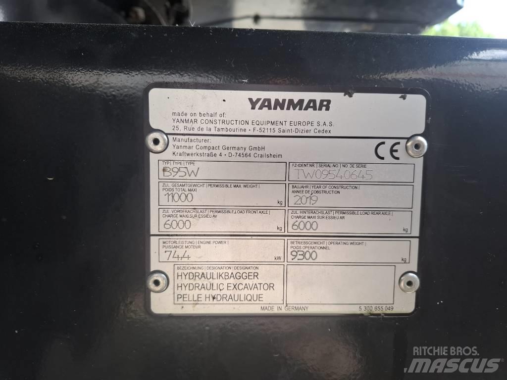 Yanmar B 95 W Ekskavatori uz riteņiem