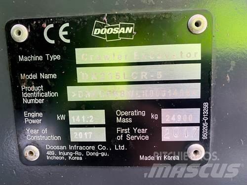 Doosan DX235LCR-5 Kāpurķēžu ekskavatori