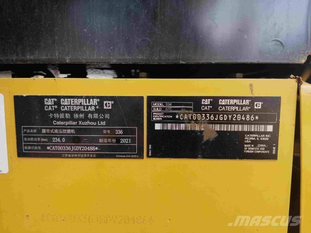 CAT 2020 CAT 336 Kāpurķēžu ekskavatori