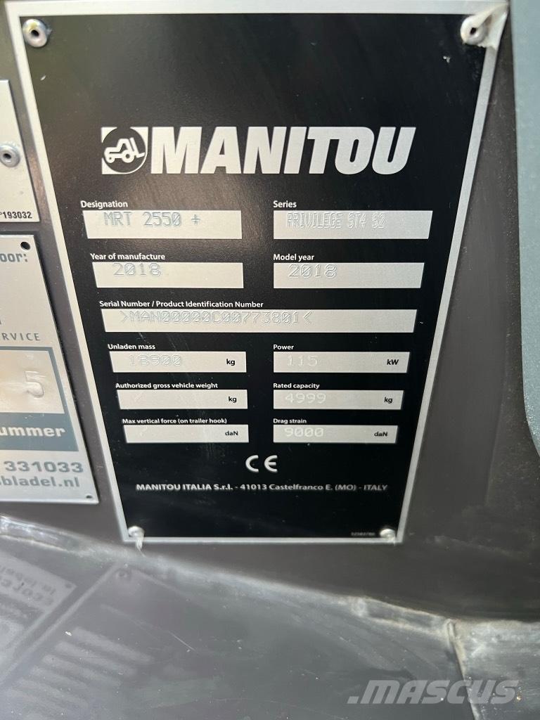 Manitou Mrt 2550 Teleskopiskie manipulatori