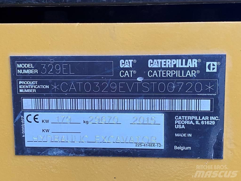 CAT 329 EL Kāpurķēžu ekskavatori