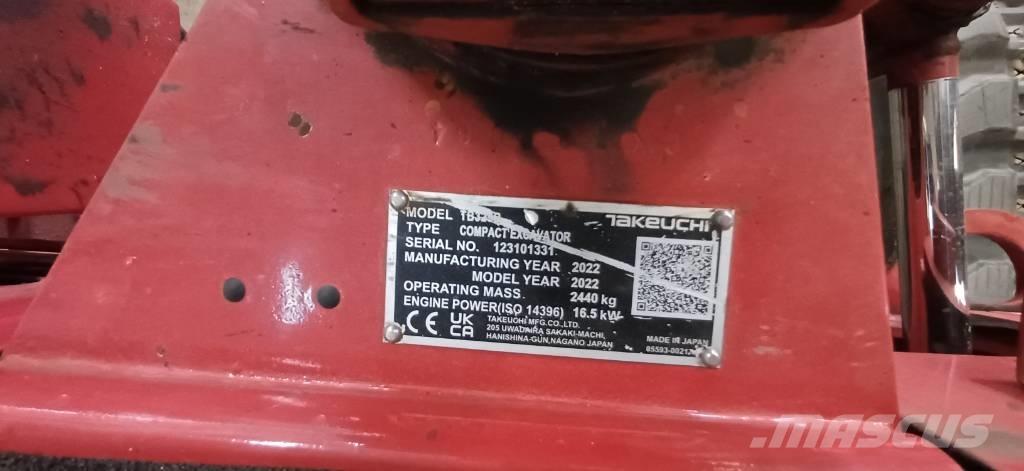 Takeuchi TB 325 R Mini ekskavatori < 7 t