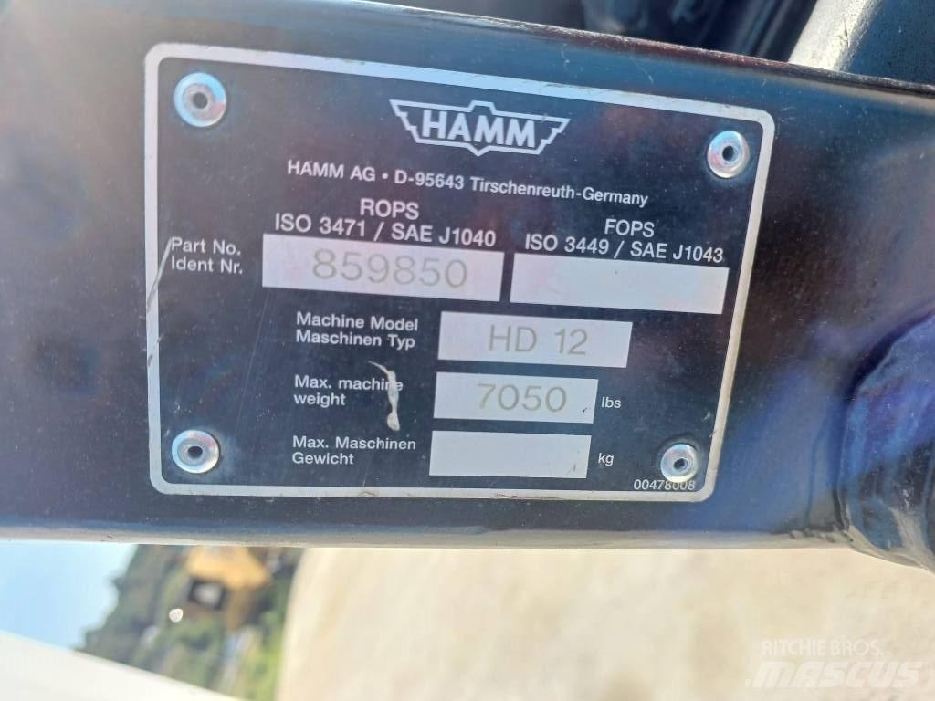 Hamm HD 12 Divvalču grunts veltņi