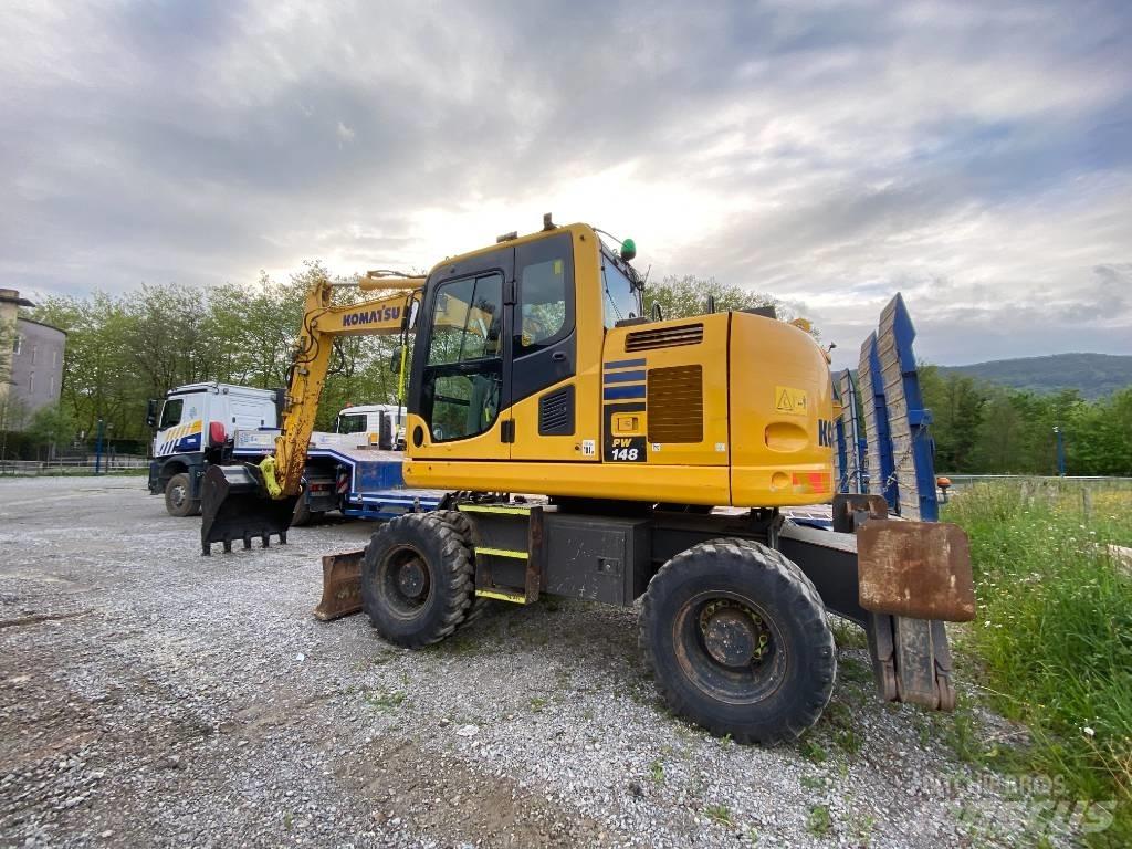 Komatsu PW 148 Ekskavatori uz riteņiem