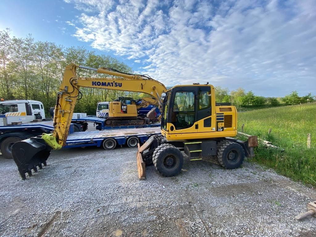 Komatsu PW 148 Ekskavatori uz riteņiem