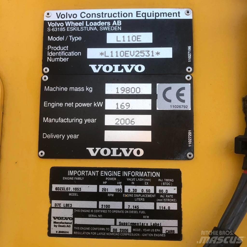 Volvo L 110 E Iekrāvēji uz riteņiem