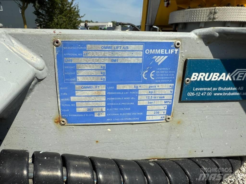Omme 1550EXB Pacēlājplatformas - piekabes