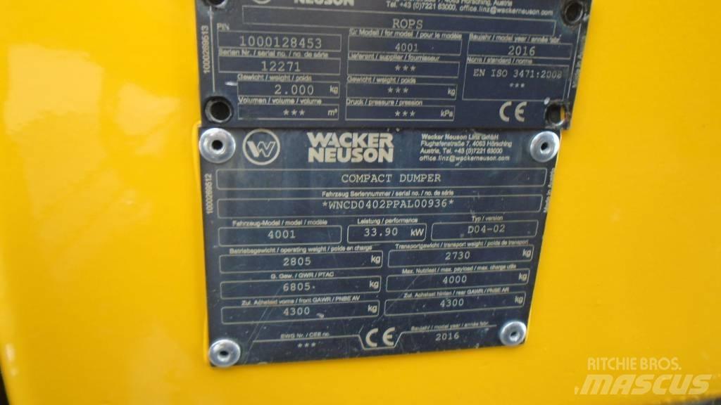 Wacker Neuson 4001 s Mini pašizgāzēji