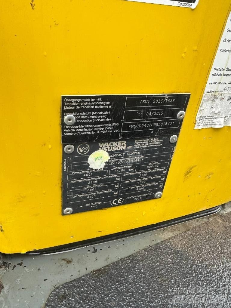 Wacker Neuson 4001 Mini pašizgāzēji