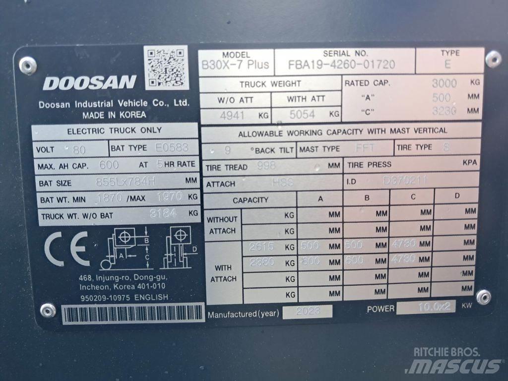 Doosan B30X-7 Plus Elektriskie iekrāvēji