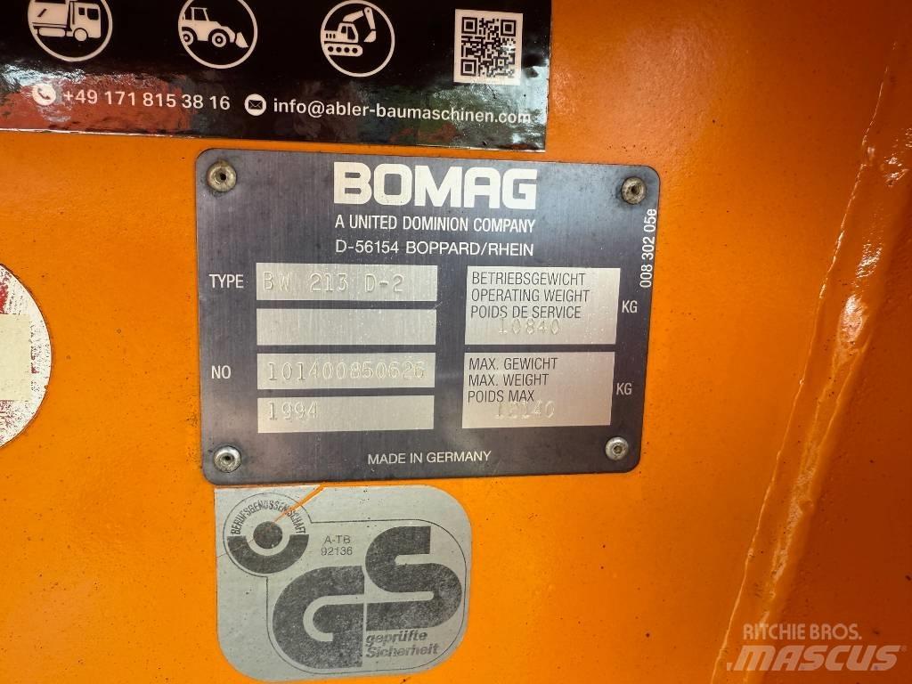 Bomag BW 213 D-2 Vienvalča grunts veltņi