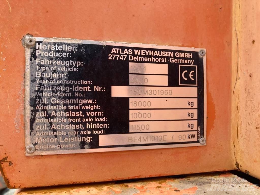 Atlas 1504 Ekskavatori uz riteņiem
