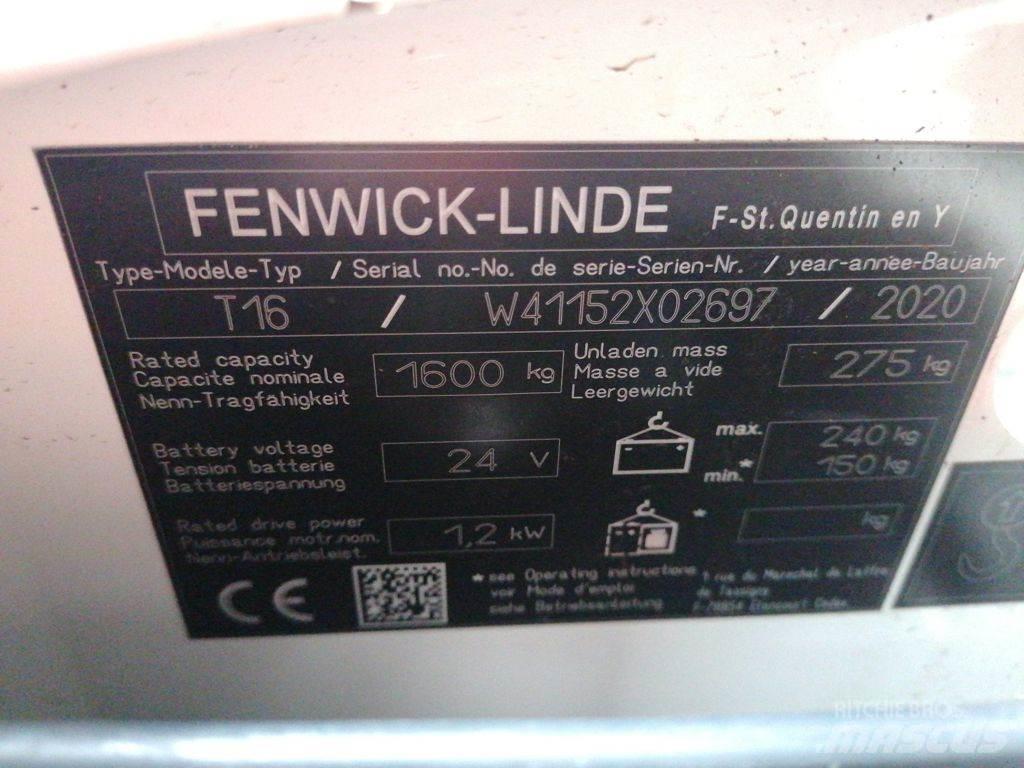 Linde T16 Zemie palešu pacēlāji