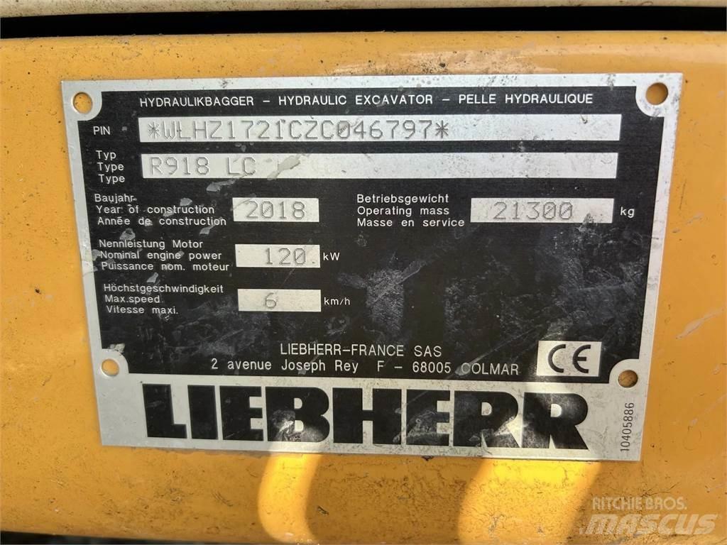 Liebherr R918 LC Kāpurķēžu ekskavatori
