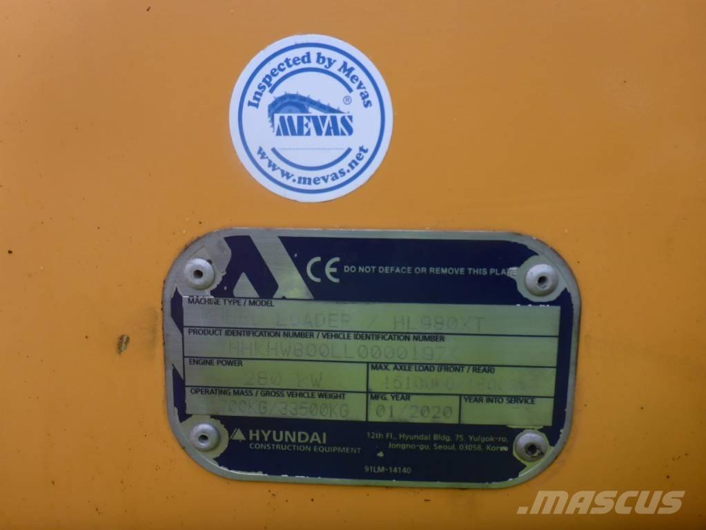 Hyundai HL980XT Iekrāvēji uz riteņiem