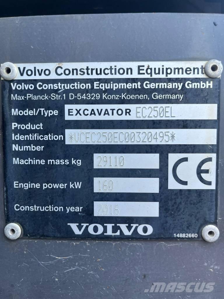 Volvo EC 250 E Kāpurķēžu ekskavatori
