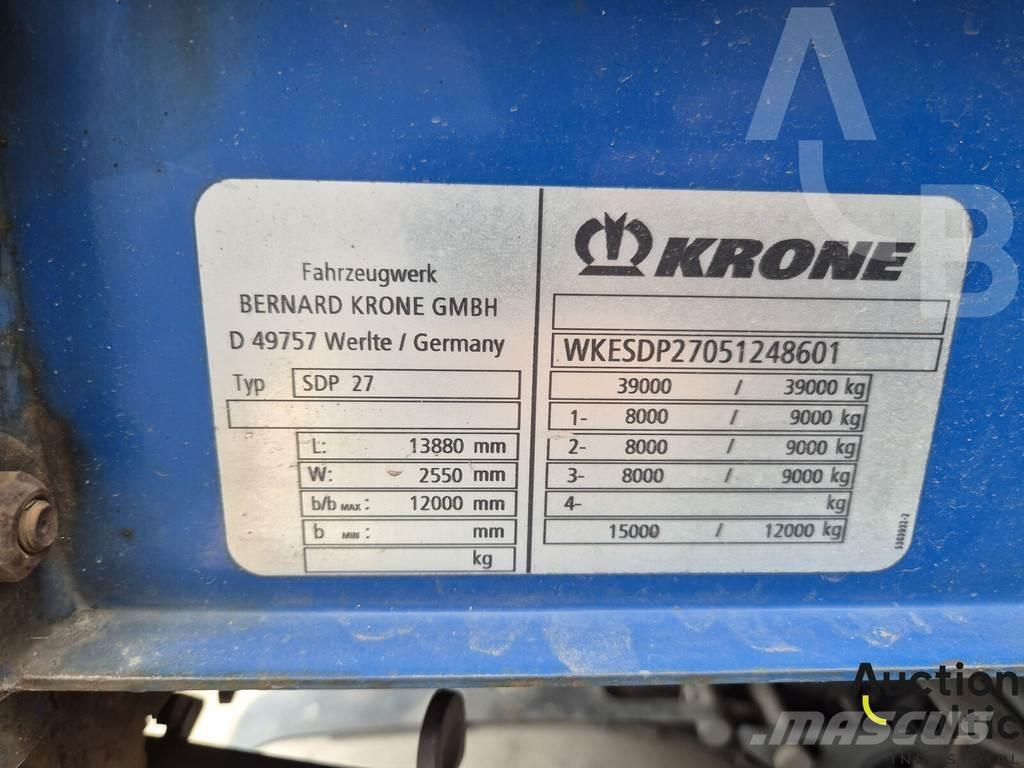 Krone SDP 27 Tents puspiekabes
