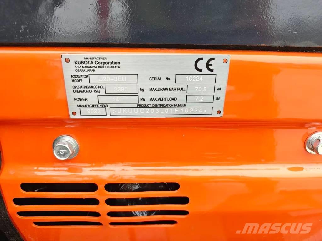 Kubota U20-3EU Mini ekskavatori < 7 t
